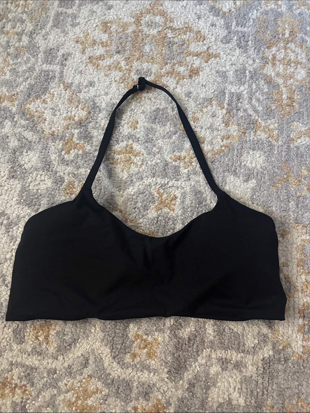 Black Halter Bralette — Seamless Comfort for Everyday Wear